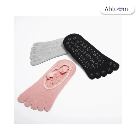 ถุงเท้าโยคะแยกนิ้ว แบบปิดนิ้วเท้า ABLOOM 0210030011017 สีเทา_5